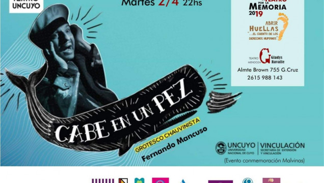 imagen La obra «Cabe en un pez» se presenta en el marco del XVII Encuentro de Teatro por la Memoria