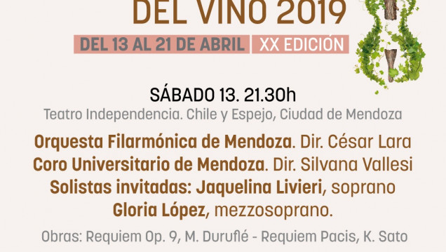 imagen Con dos conciertos imperdibles, el Coro Universitario participa del Festival Música Clásica por los Caminos del Vino