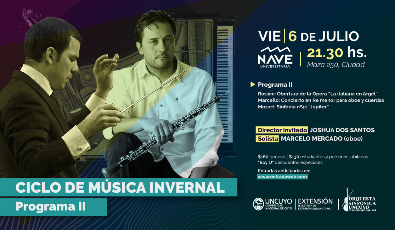 imagen Un nuevo programa del Ciclo de Música Invernal tendrá como director invitado a Joshua Dos Santos