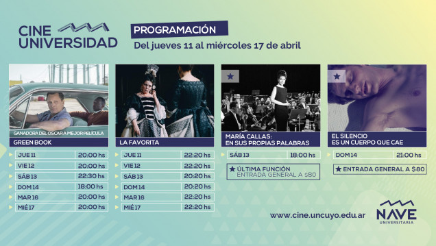 imagen Programación Cine Universidad del 11 al 17 de abril