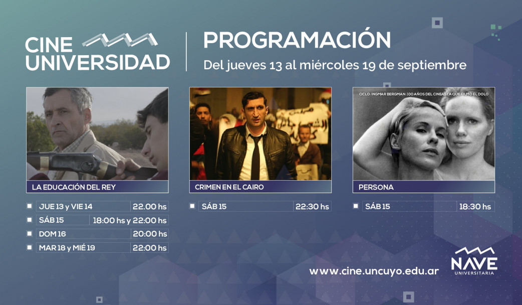 imagen Programación de Cine Universidad del 13 al 19 de septiembre