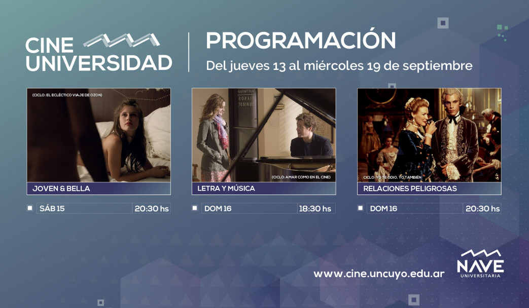 imagen Programación de Cine Universidad del 13 al 19 de septiembre