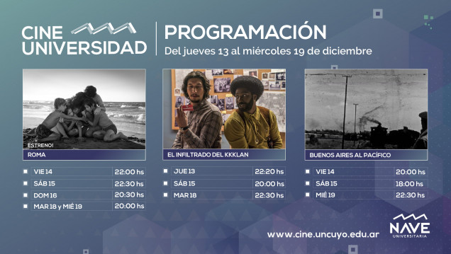 imagen Última cartelera del año en Cine Universidad. Semana del 13 al 19 de diciembre