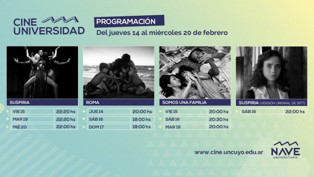 imagen Programación Cine Universidad del 14 al 20 de febrero