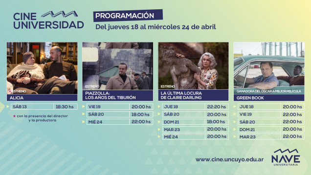 imagen Programación Cine Universidad del 18 al 24 de abril