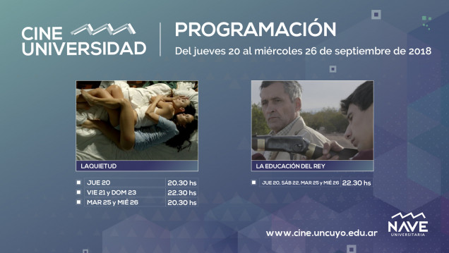 imagen Programación de Cine Universidad del 20 al 26 de septiembre