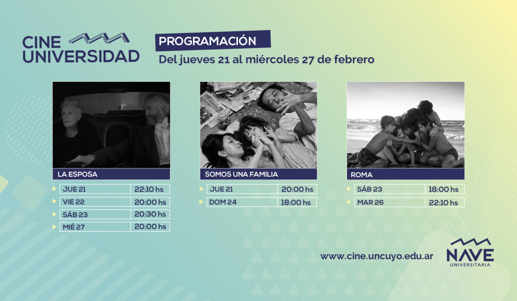 imagen Programación Cine Universidad del 21 al 27 de febrero