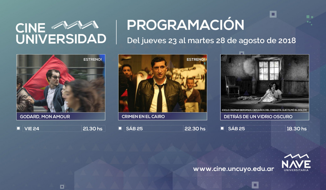 imagen Programación de Cine Universidad del 23 al 28 de agosto