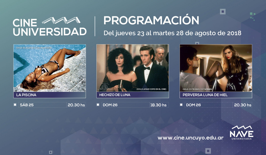 imagen Programación de Cine Universidad del 23 al 28 de agosto