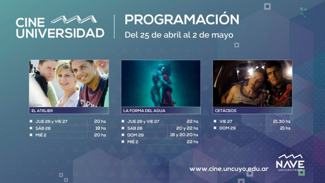 imagen Programación de Cine Universidad del 26 de abril al 2 de mayo