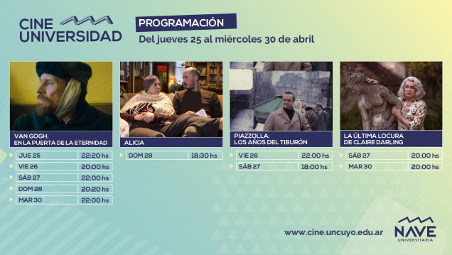 imagen Se va abril y el Cine Universidad lo despide con una programación de lujo