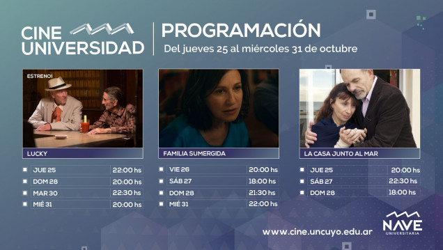 imagen Programación Cine Universidad del 25 al 31 de octubre