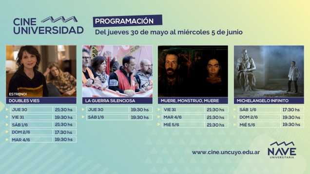 imagen Programación Cine Universidad del 30 de mayo al 5 de junio