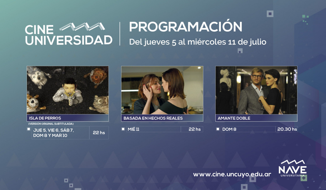 imagen Programación de Cine Universidad del 5 al 11 de julio. Especial vacaciones de invierno!