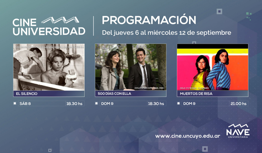 imagen Programación de Cine Universidad del 6 al 12 de septiembre