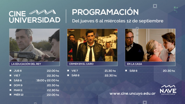 imagen Programación de Cine Universidad del 6 al 12 de septiembre