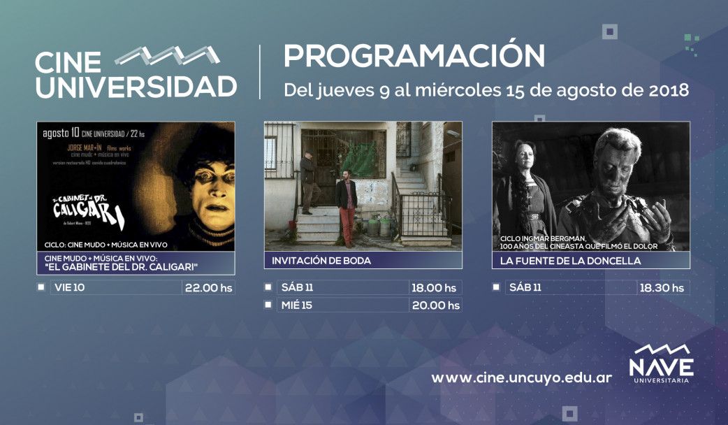 imagen Programación de Cine Universidad del 9 al 15 de agosto