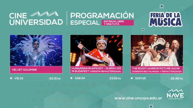 imagen Programación especial de Cine Universidad en el marco de la Feria de la Música