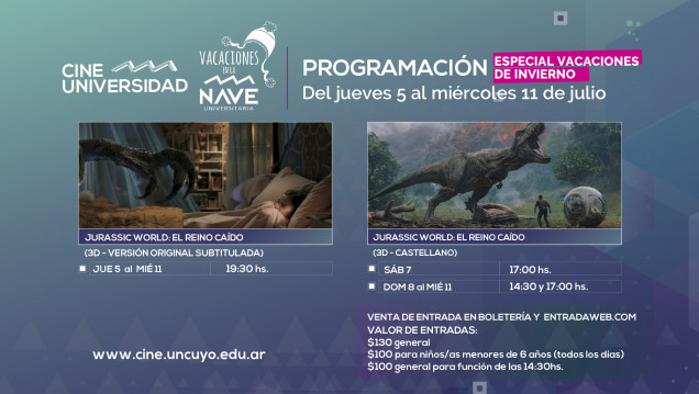 imagen Programación de Cine Universidad del 5 al 11 de julio. Especial vacaciones de invierno!