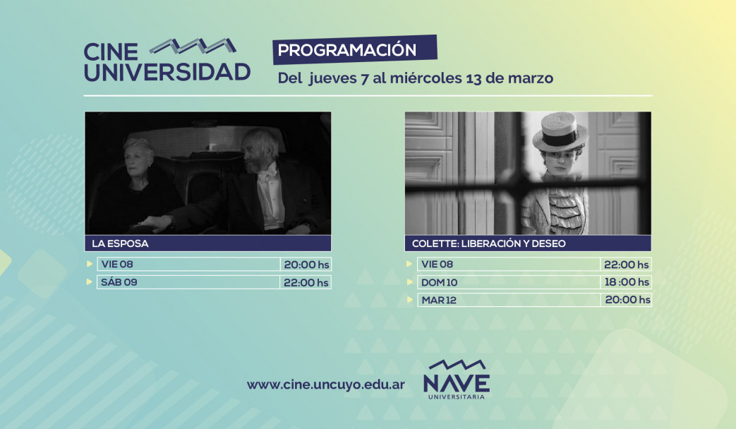 imagen Programación Cine Universidad del 7 al 13 de marzo