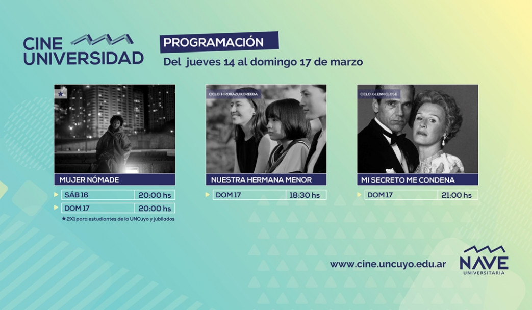 imagen Programación Cine Universidad del 14 al 17 de marzo