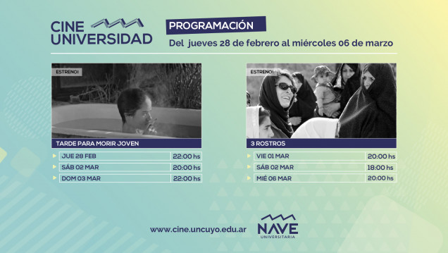 imagen Programación Cine Universidad del 28 de febrero al 6 de marzo