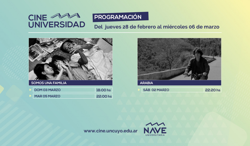 imagen Programación Cine Universidad del 28 de febrero al 6 de marzo