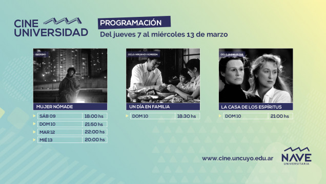 imagen Programación Cine Universidad del 7 al 13 de marzo