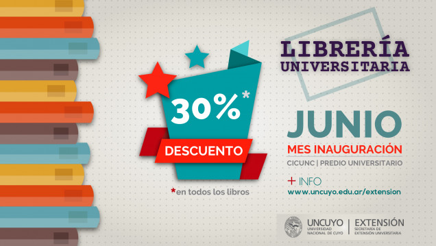 imagen En junio 30% de descuento en la Librería Universitaria