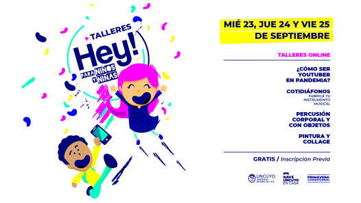 imagen Se renueva el Festival HEY! con talleres virtuales para niños y niñas