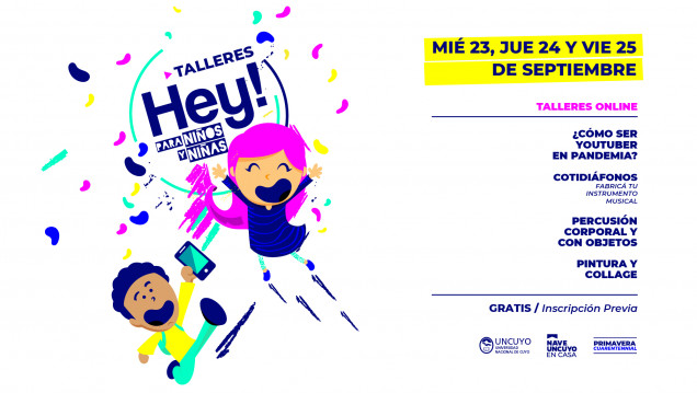 imagen Se renueva el Festival HEY! con talleres virtuales para niños y niñas