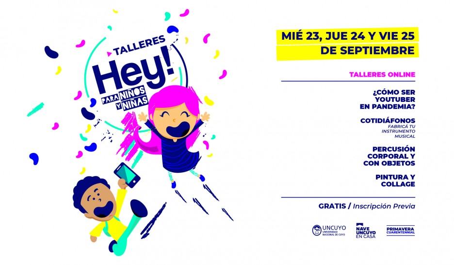 imagen Se renueva el Festival HEY! con talleres virtuales para niños y niñas