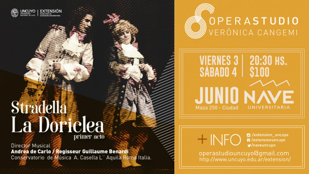 imagen Opera Studio presentará su primera obra: "La Doriclea" 