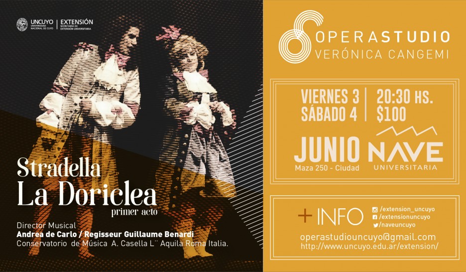 imagen Opera Studio presentará su primera obra: "La Doriclea" 