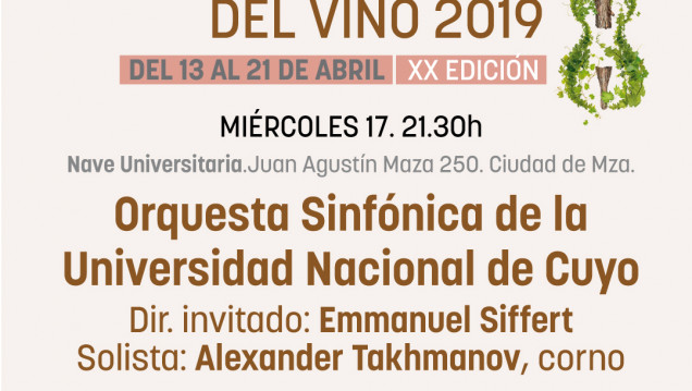 imagen Concierto de la Orquesta Sinfónica en el Festival Música Clásica por los Caminos del Vino