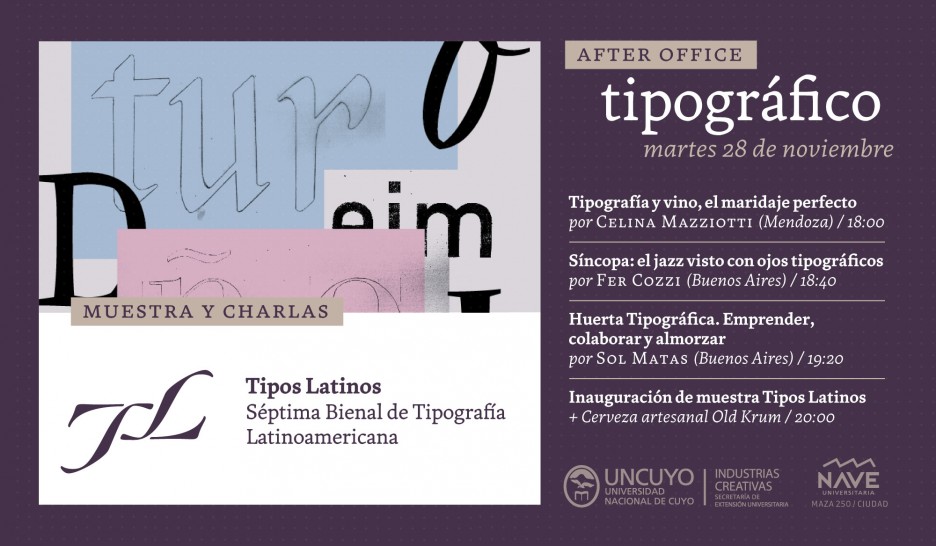 imagen Se inaugura una Muestra de Tipografía Latinoamericana en la Nave Universitaria