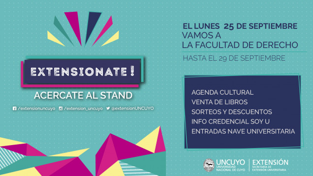 imagen El Stand «Extensionate!» estará en la Facultad de Derecho