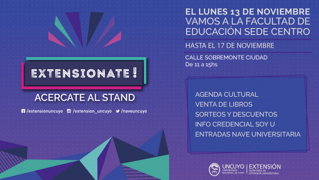 imagen El Stand «Extensionate!» concluye sus actividades en la Facultad de Educación