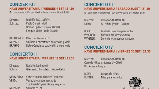 imagen La Orquesta Sinfónica presenta su "Ciclo de Solistas Internacionales"