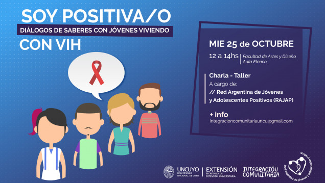 imagen Curso-Taller: "Soy positiva/o: diálogos y saberes con jóvenes viviendo con VIH"