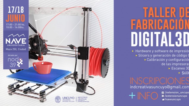 imagen En la Nave Universitaria se dictará un taller sobre impresión 3D