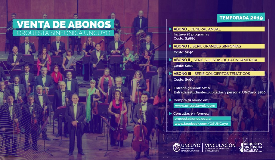 imagen La Orquesta Sinfónica inicia su Temporada de Conciertos 2019