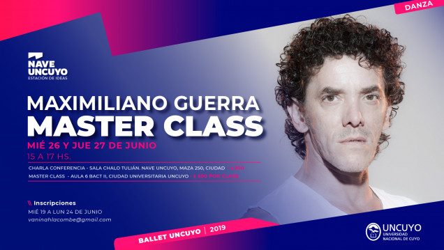 imagen Maximiliano Guerra brindará una Master Class