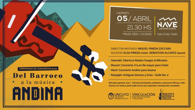 imagen La Orquesta Sinfónica fusiona música andina y barroca en un nuevo concierto
