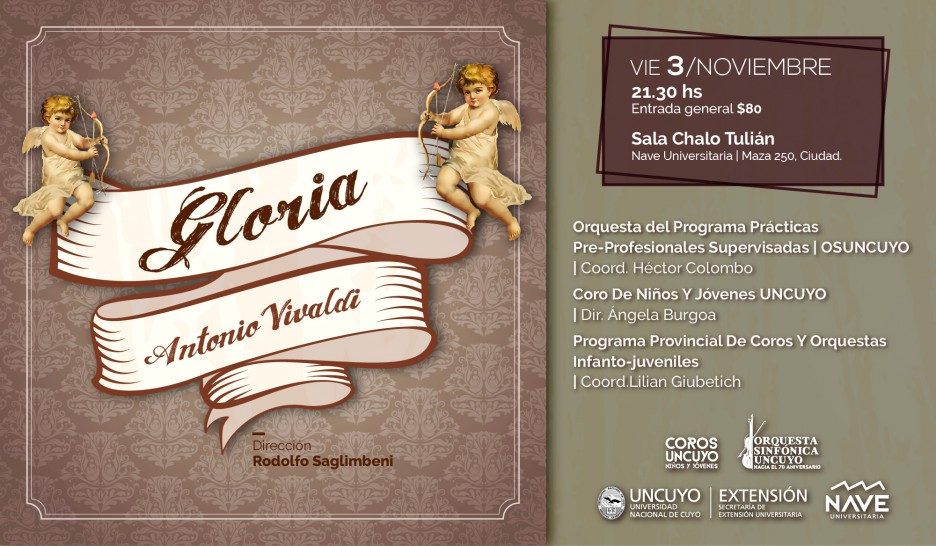 imagen Se interpretará el "Gloria" de Antonio Vivaldi en la Nave Universitaria
