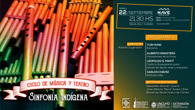 imagen La Orquesta presenta «Sinfonía Indígena» en la Nave Universitaria