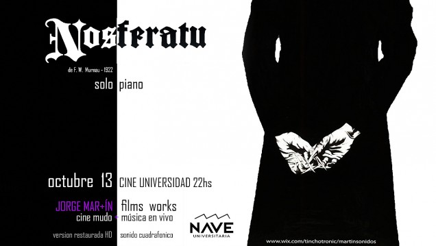 imagen Continúa el Ciclo de cine mudo y música en vivo con «Nosferatu»