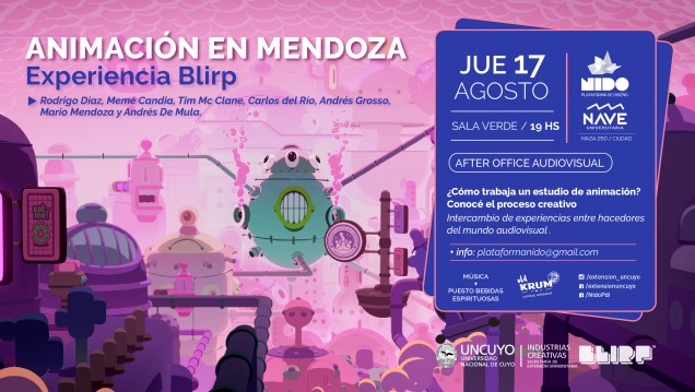imagen Industrias Creativas organiza una charla sobre animación en Mendoza 