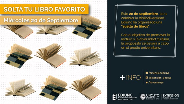 imagen Ediunc organiza suelta de libros para celebrar la bibliodiversidad