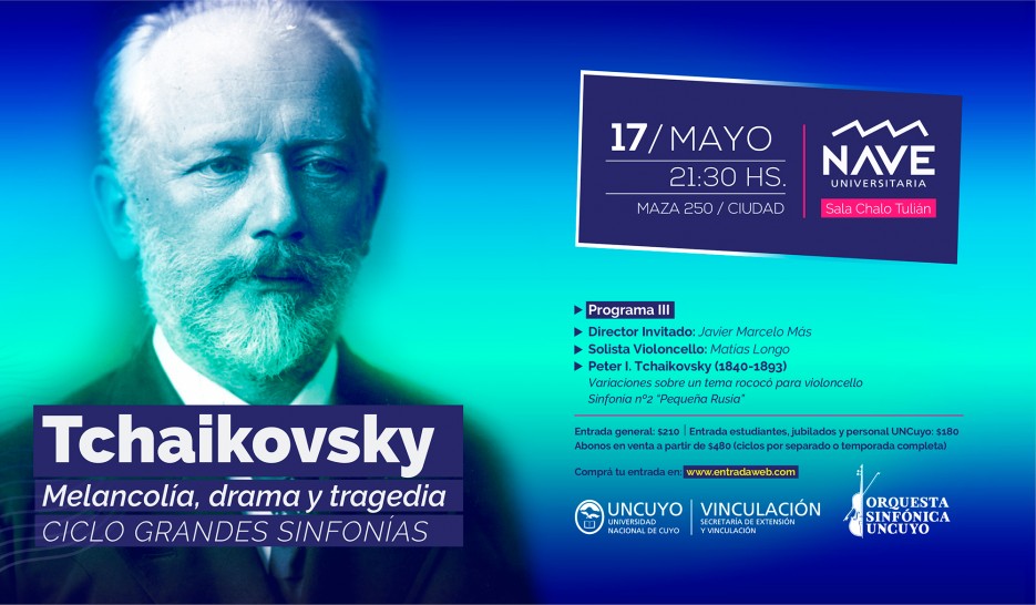 imagen La Orquesta Sinfónica revisita la obra del compositor ruso Tchaikovsky
